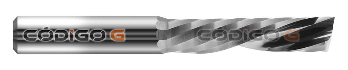 Fresa downcut de 1 corte Fresa downcut